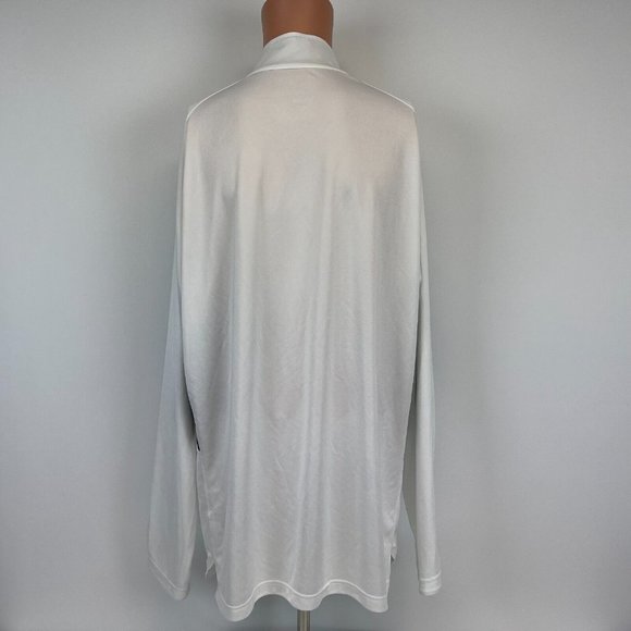 Nike Miami Hurricanes Quarter Zip Dri Fit Jacket NCAA College White Size 2XL - Picture 3 of 4